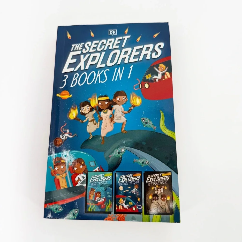 DK Secret Explorers 3-in-1 STEM Chapter Book S.J. King Grades 2-4 EUC Homeschool